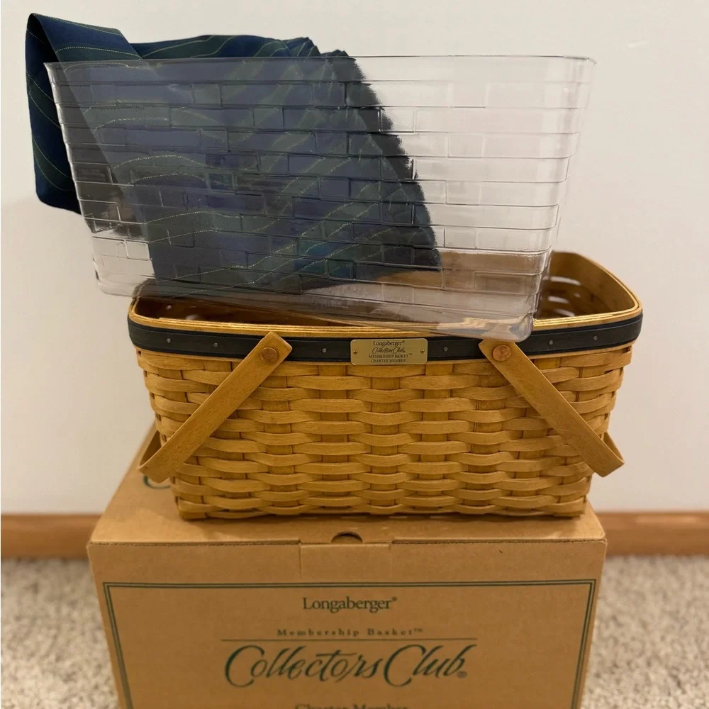 Longaberger Collectors Club Membership Basket Ceramic Charm & Handle Wrap 10205 - Picture 7 of 15